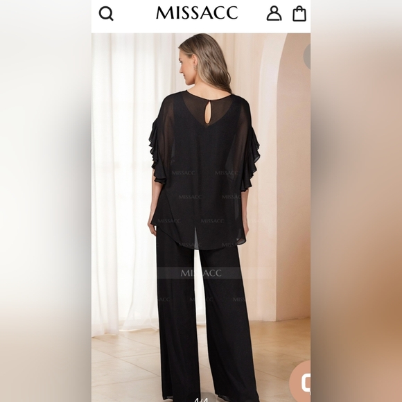 REDUCED AGAIN. MISSACC NIB Jumpsuit with overlay.   NEW!!! - Picture 2 of 6